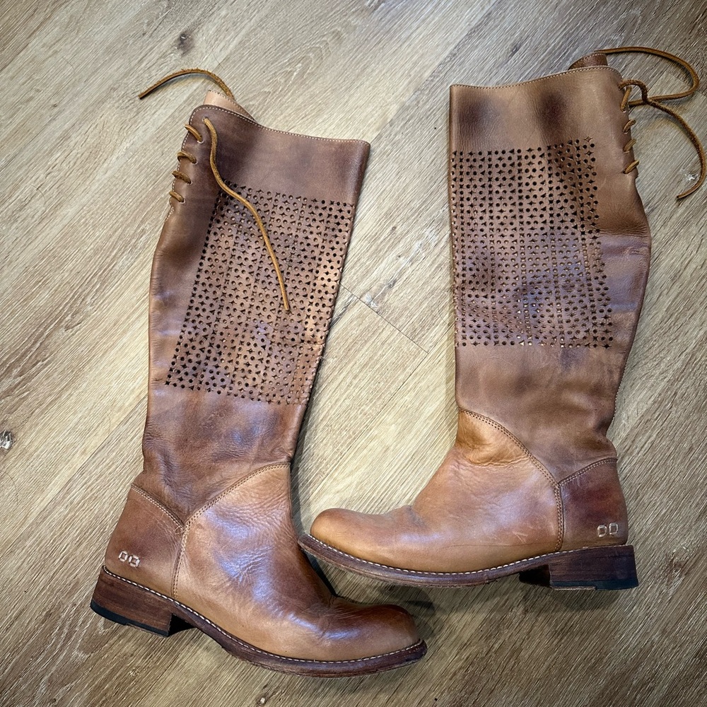 Bed Stu Boots Cambridge Lace Up Goodyear
Welt Leather Cut Out